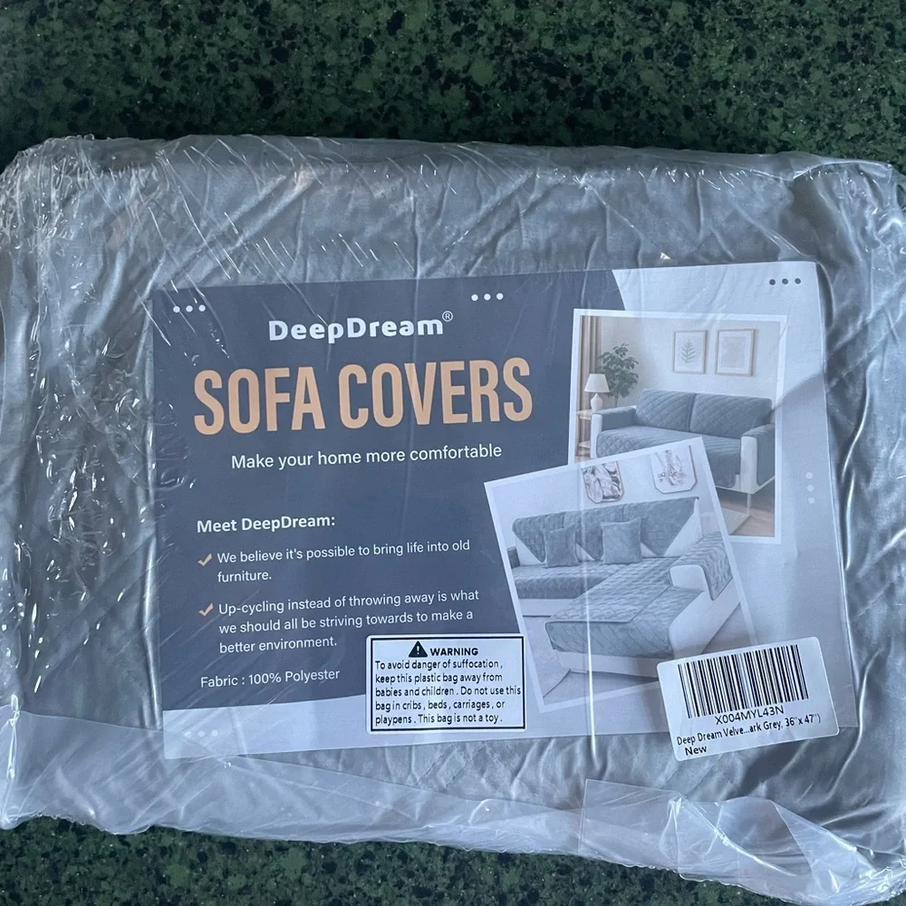 NWT Elegant Gray Sofa Cover